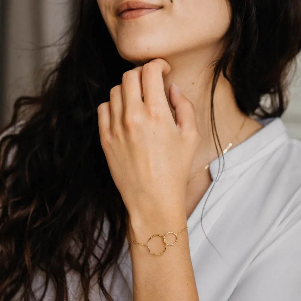 Femme Les Raffineurs Bracelet doubles anneaux