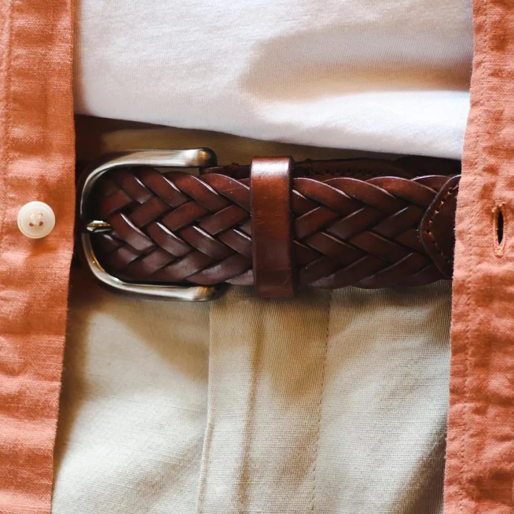 ceinture_tresse_en_cuir_3.webp Homme Les Raffineurs Ceinture tressée en cuir