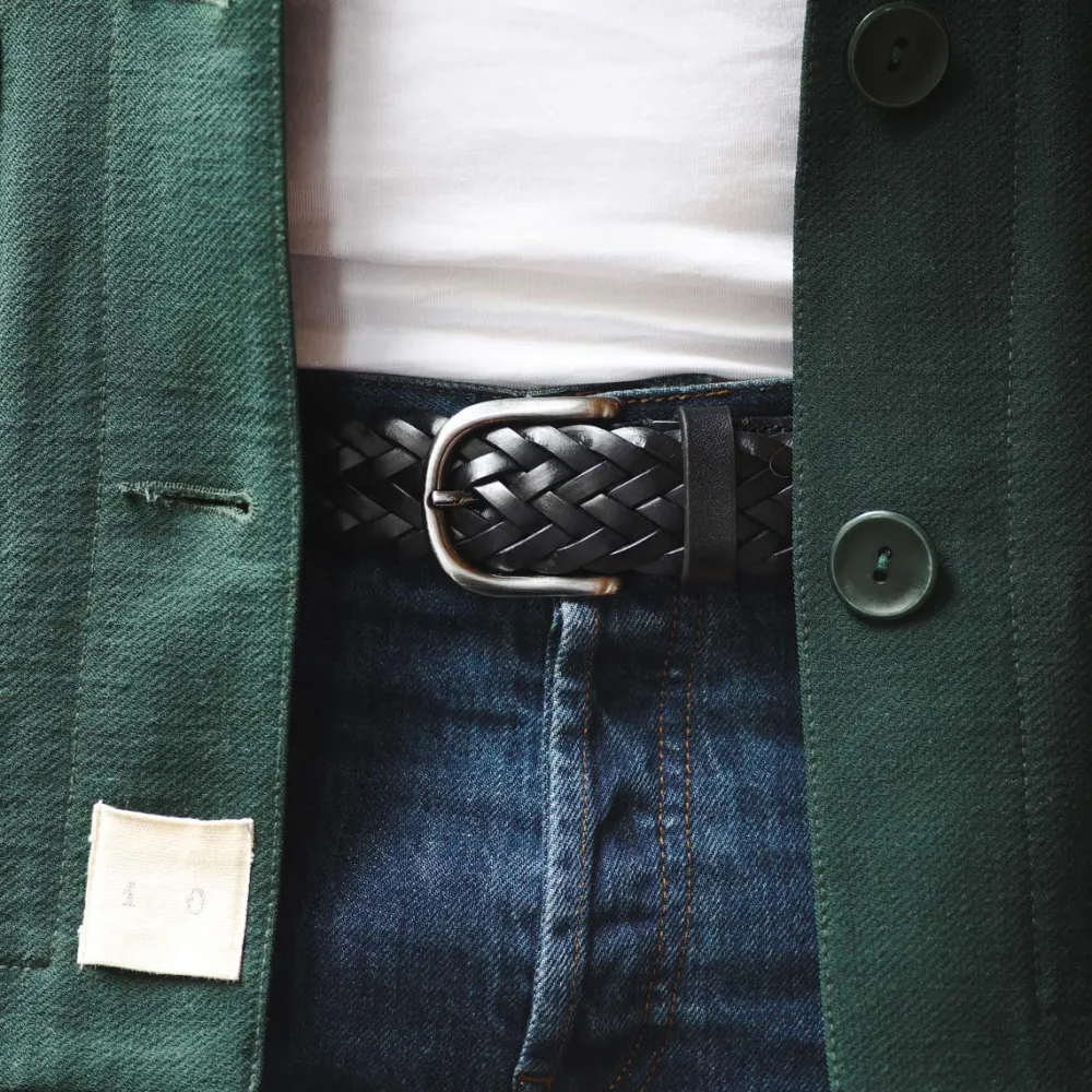 ceinture_tresse_en_cuir_5.webp Homme Les Raffineurs Ceinture tressée en cuir