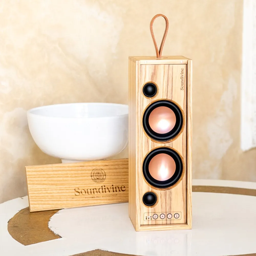 Les Raffineurs Enceinte nomade caisse de vin