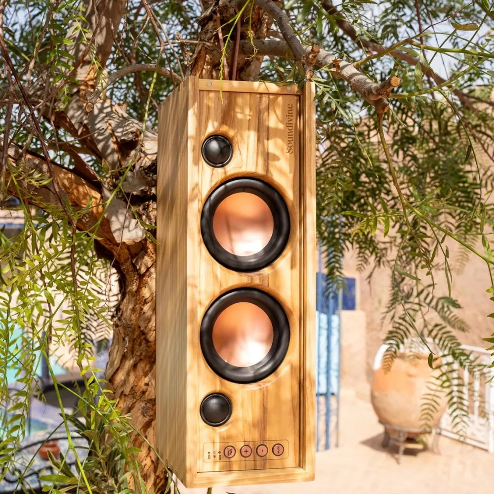 Les Raffineurs Enceinte nomade caisse de vin