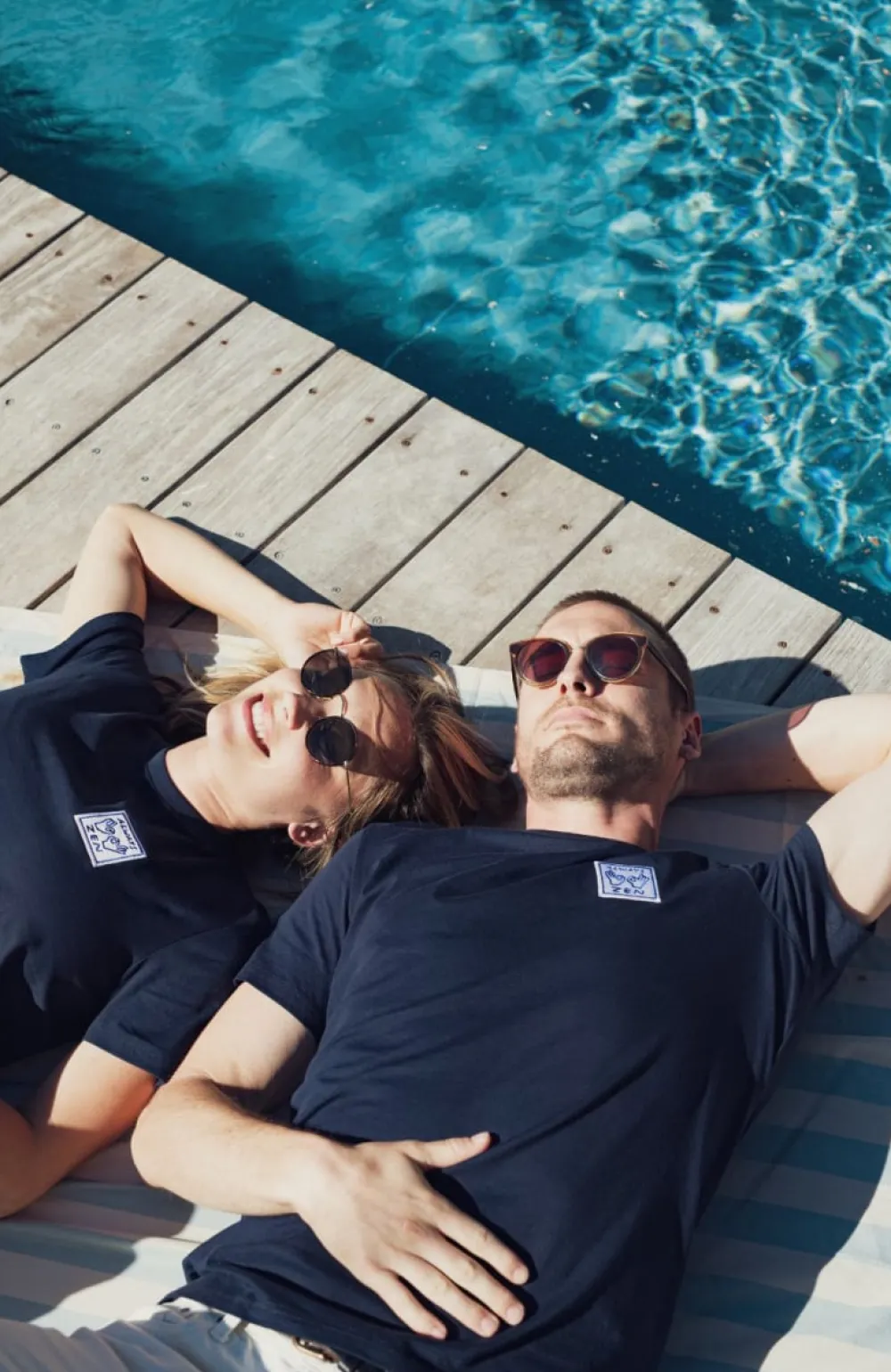 tshirt_always_zen__navy_2.webp Femme Les Raffineurs T-shirt Always Zen - Navy