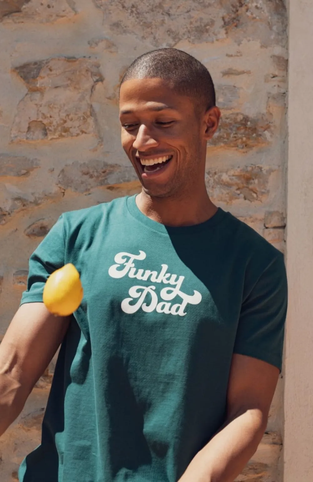 tshirt_funky_dad__vert_3.webp Homme Les Raffineurs T-shirt Funky Dad - Vert